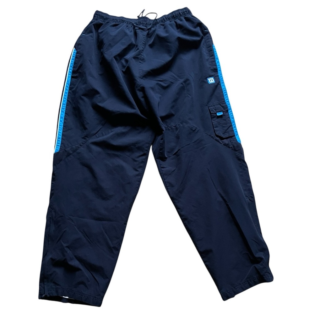 Wilson Navy Blue Sweatpants with White Mesh Lining